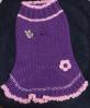 Robe jupette tricot�e  main trou harnais 2/3/4