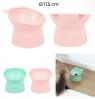 Bol sur�lev� rose.  Diam�tre 11,5 cms hauteur 13,5