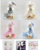 Hochet  spirale superbe 41 cms d�plie rose