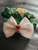 Blanc 5 cms N3 Coeur rouge et strass