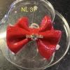 Rouge NL 37 broche coeur central argent 4 cms