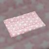Tapis plaid tout doux gonflant �toiles roses 70 x 52