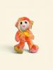 Maxi singe d�grad� de corail, saumon, jaune 55 cms tout doux NO