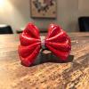 Rouge bague cabochon  pierres argent 5 cms nouveau