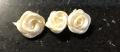 3 roses ivoire sur barette