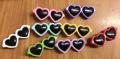 Barettes plastique forme lunettes
