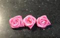 3 roses rose fuschia sur barette