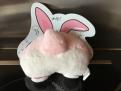 Derri�re de lapin rose petite queue 17 cms NOUVEAU