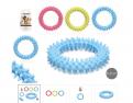 Dentaire anneaux dentition 7 cms  nouveaut 3 coloris