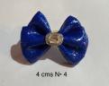 Bleu nuit N4 cabochon argent et strass 4 cms
